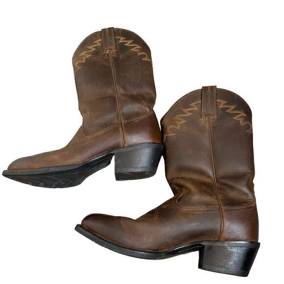 Ariat 4LR Men's Western Cowboy Boots Brown Size 9EE Extra Wide - Picture 2 of 8